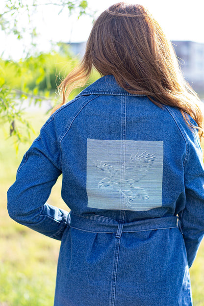 3D Eagle Iron-On | Striking Bird Art Transfer for Clothing & Accessories | Bold Wearable Art Gift for Nature & Freedom Lovers