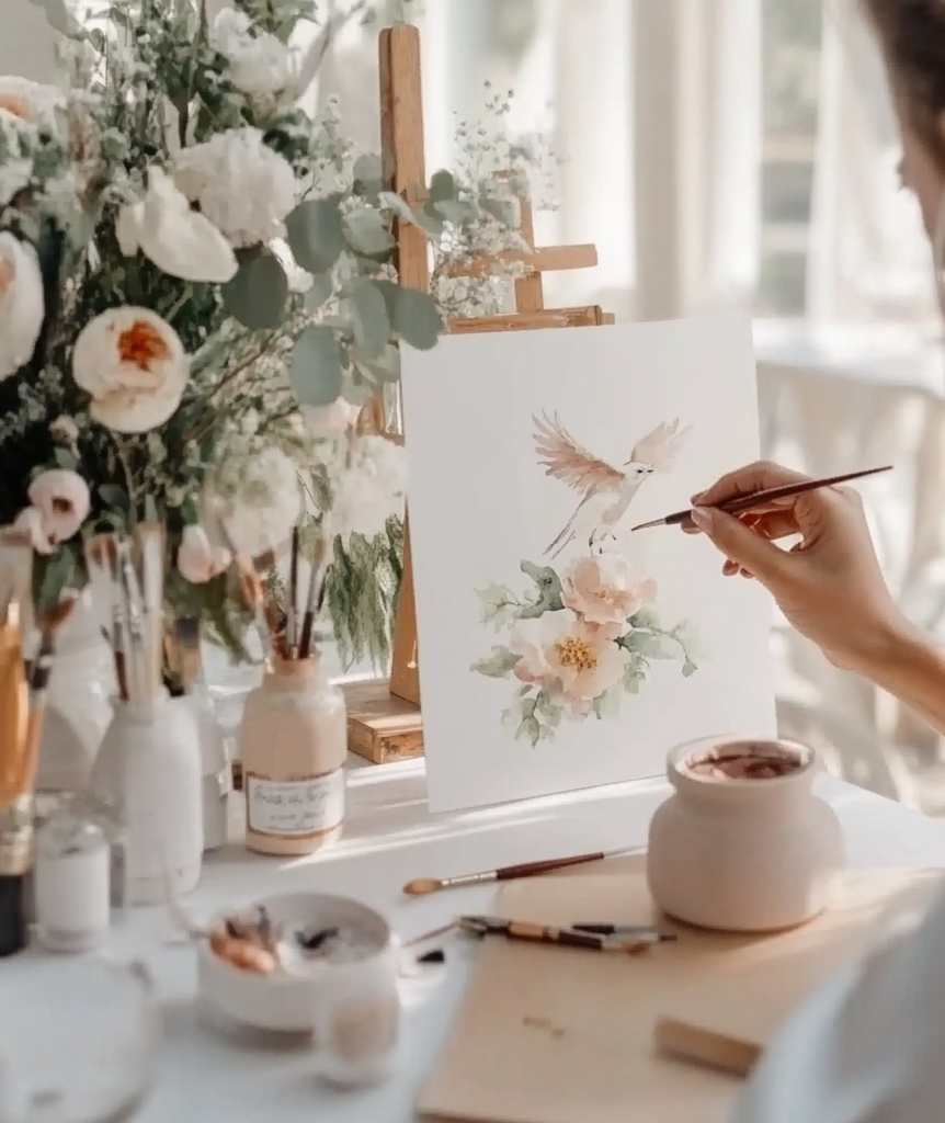 Watercolor painted Greeting Cards
